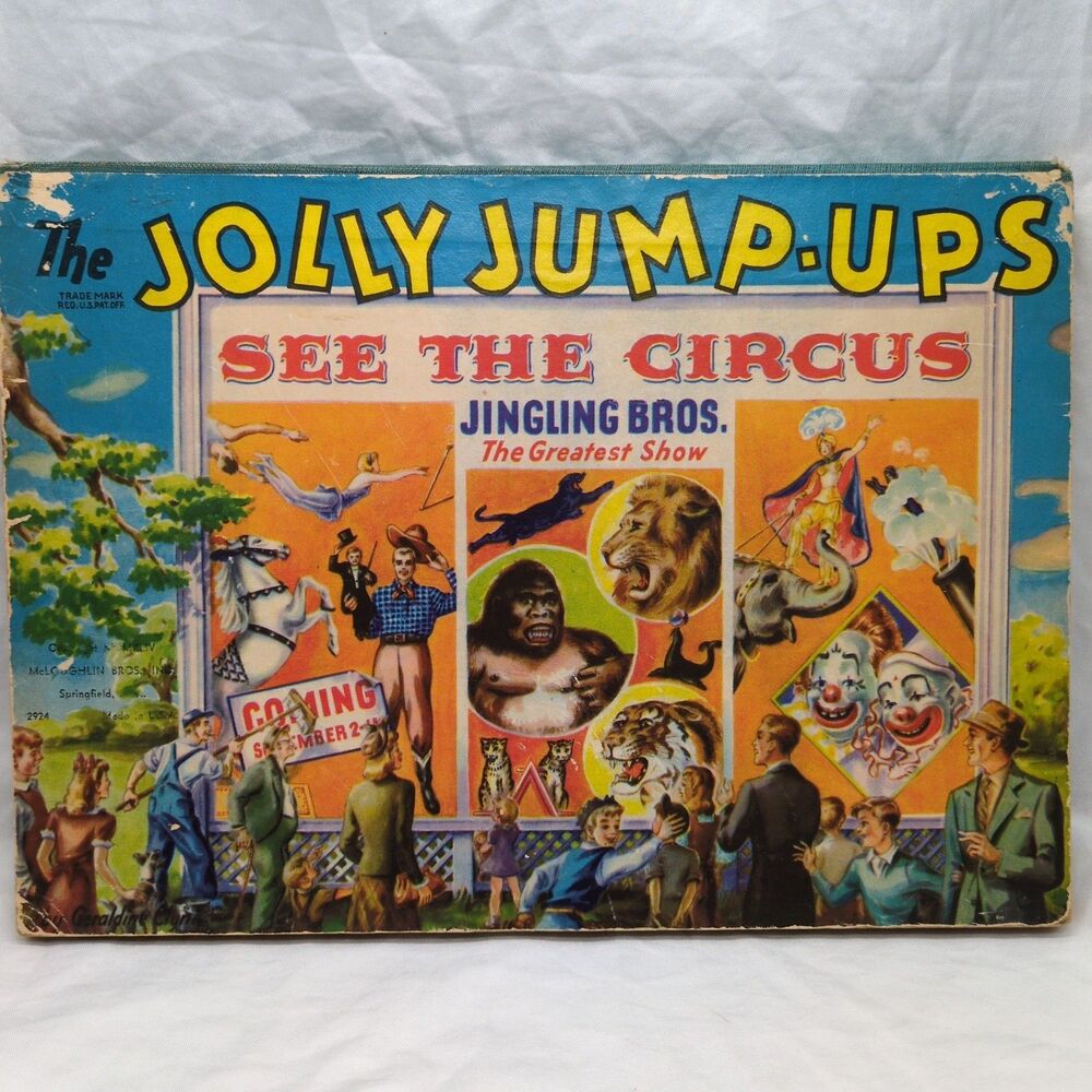 1944 The Jolly Jump Ups See The Circus Jingling Bros The Greatest Show PopUp
